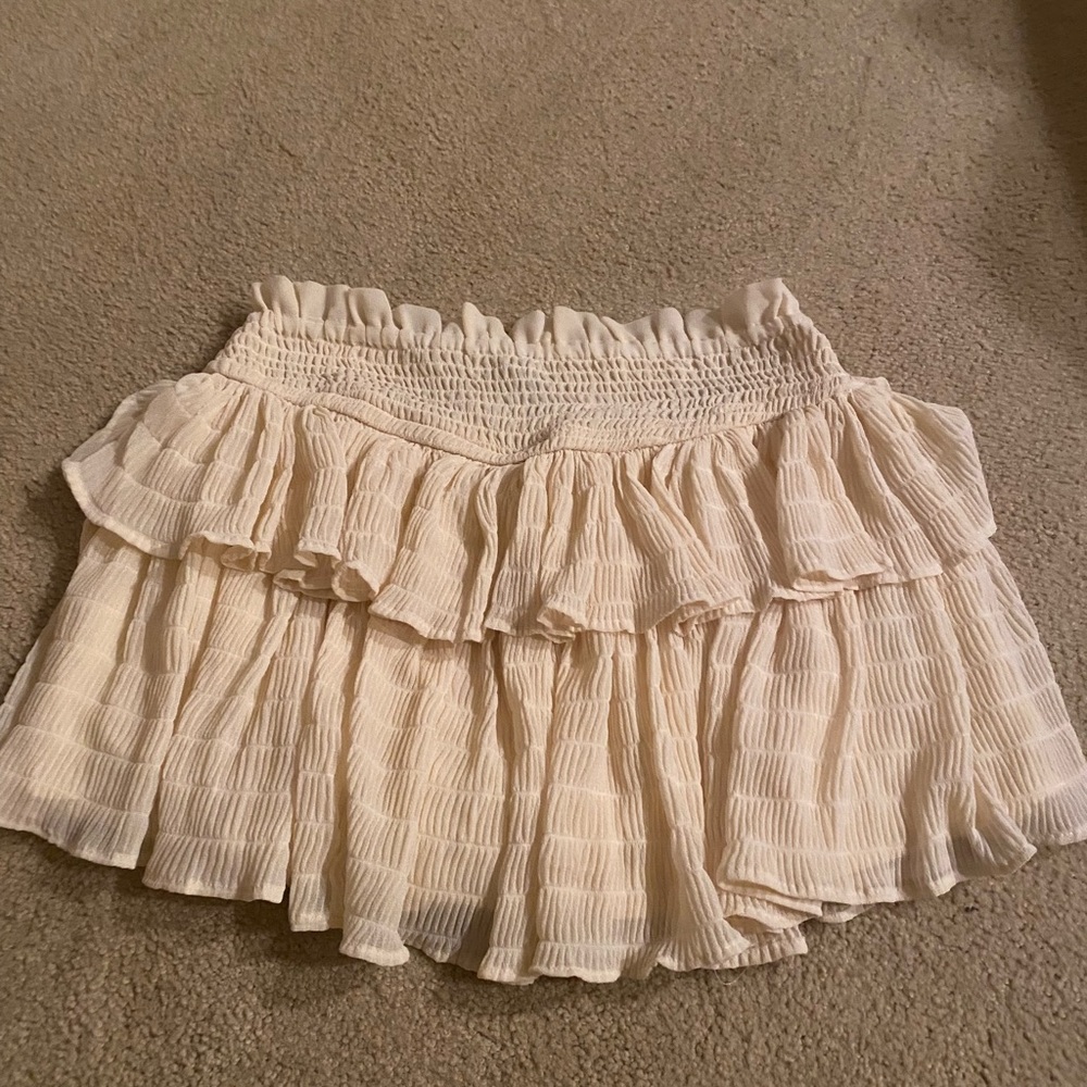 Cream Forever21 skirt